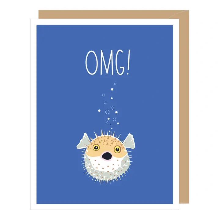 Blowfish Birthday Wishes: Delightful Candles & Charming Card!
